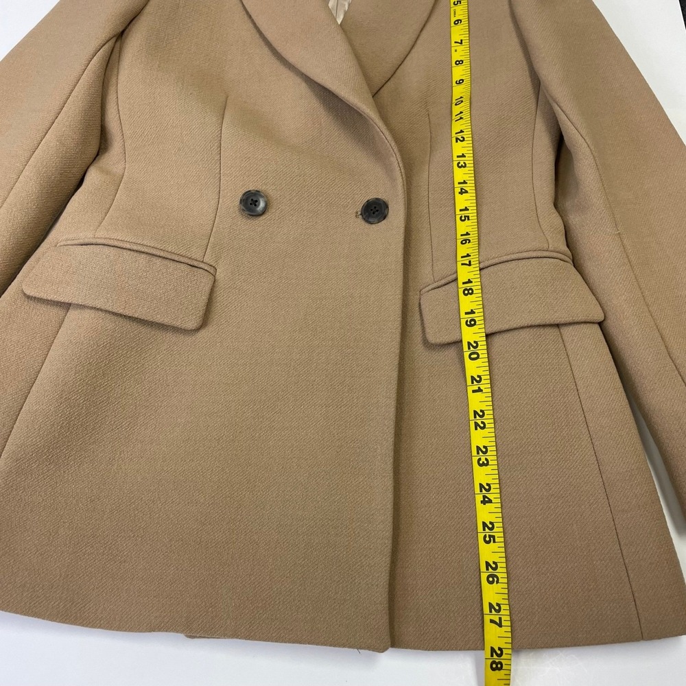 J.Crew Italian Double Cloth Wool Blazer Double Breasted Jacket 4 Camel Tan - Picture 14 of 16